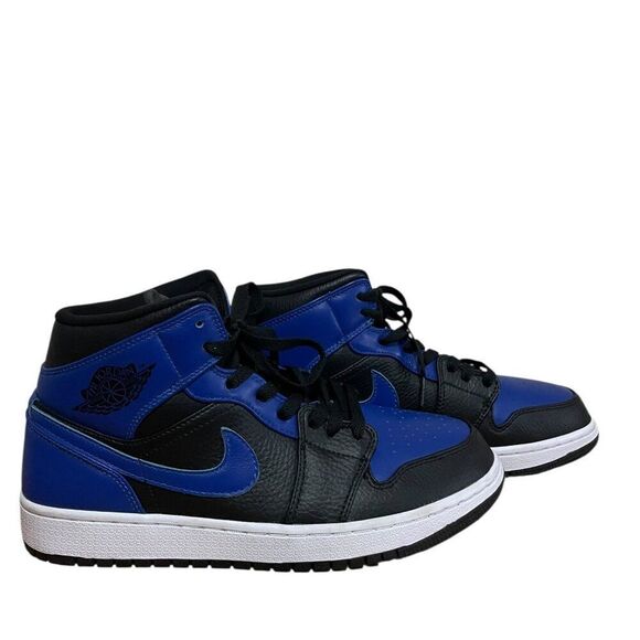 Nike Air Jordan 1 Mid Hyper Royal Sneakers Shoes 554724-077 Men’s Sz 9.5